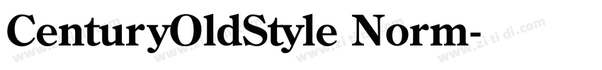 CenturyOldStyle Norm字体转换